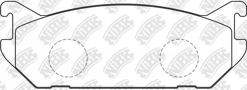 Колодки тормозные дисковые передние NiBK PN9182