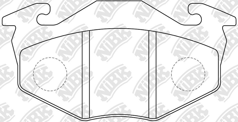 Колодки тормозные дисковые передние NiBK PN9213