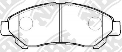 Колодки тормозные дисковые передние NiBK PN1847
