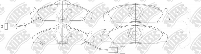 Колодки тормозные дисковые передние DAEWOO Korando NiBK PN0145