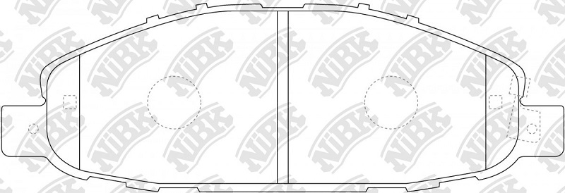 Колодки тормозные дисковые передние NISSAN URVAN NiBK PN2475