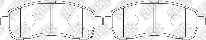 Колодки тормозные дисковые передние MAZDA Demio NiBK PN0544