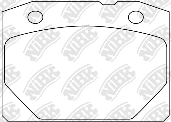 Колодки тормозные дисковые передние ВАЗ 2101-07 NiBK PN0298