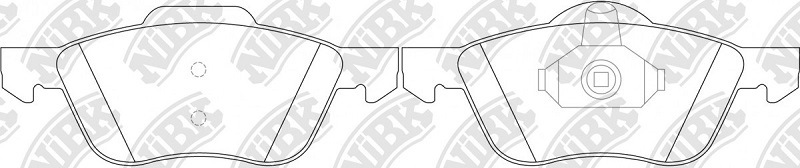 Колодки тормозные дисковые передние NISSAN PRIMERA NiBK PN0227