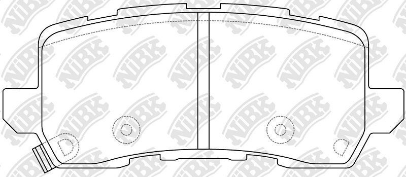 Колодки тормозные дисковые задние ACURA MDX, TLX NiBK PN0648