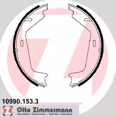 Колодки тормозные барабанные VOLVO S60 Otto Zimmermann 10990.153.3