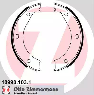 Колодки тормозные барабанные BMW 3, 5, 7 Otto Zimmermann 10990.103.1