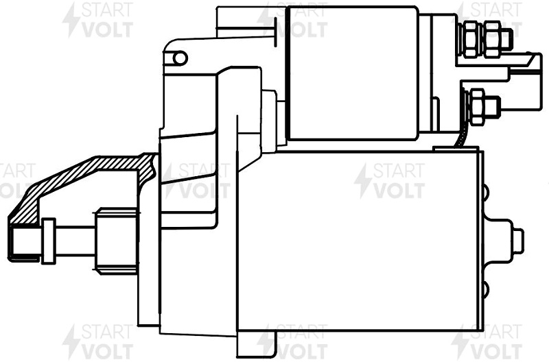 Стартер для VAG A6 2.4i 1.2 кВт Startvolt LST 1857