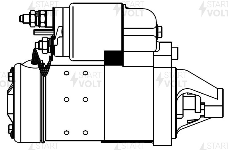 Стартер для Fiat Albea 1.4i 1.4 кВт Startvolt LST 1619