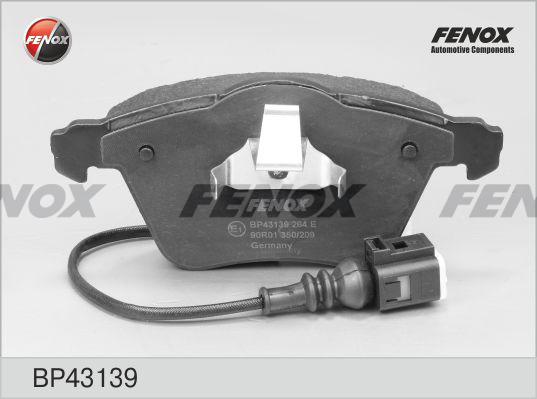 Колодки тормозные, дисковые передние AUDI A3, VW GOLF, PASSAT Fenox BP43139