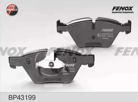 Колодки тормозные, дисковые передние BMW 1 Fenox BP43199