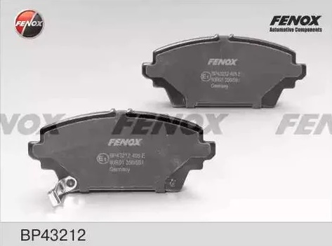 Колодки тормозные, дисковые передние HONDA ACCORD, NISSAN PRIMERA Fenox BP43212