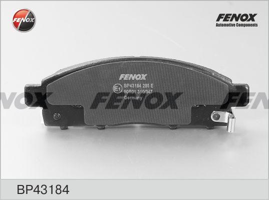 Колодки тормозные, дисковые передние MITSUBISHI PAJERO SPORT, CHALLENGER Fenox BP43184