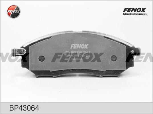 Колодки тормозные, дисковые передние NISSAN MURANO, NAVARA, PATHFINDER Fenox BP43064