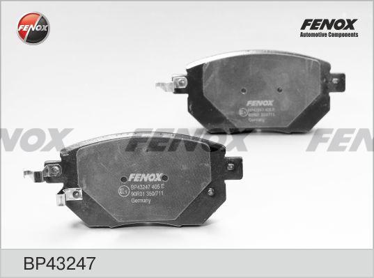 Колодки тормозные, дисковые передние NISSAN MURANO, SUBARU FORESTER Fenox BP43247