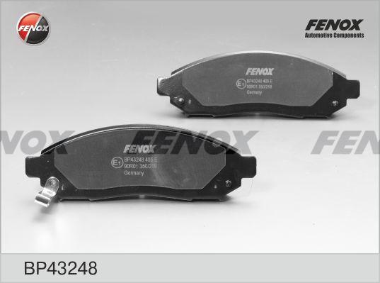 Колодки тормозные, дисковые передние NISSAN PATHFINDER Fenox BP43248