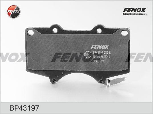 Колодки тормозные, дисковые передние TOYOTA LAND CRUISER 200 Fenox BP43197