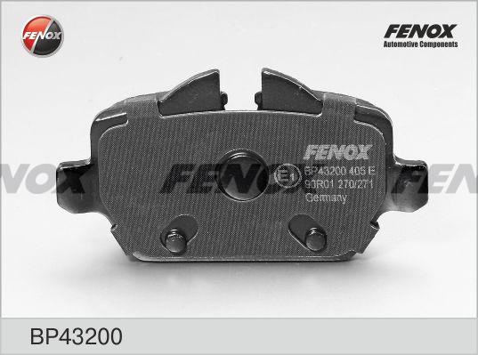 Колодки тормозные, дисковые задние BMW 1 Fenox BP43200