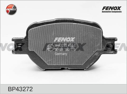 Колодки тормозные, дисковые передние TOYOTA COROLLA Fenox BP43272