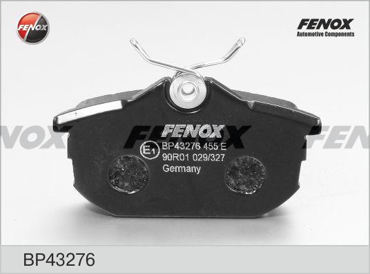 Колодки тормозные, дисковые задние Volvo S40 Fenox BP43276