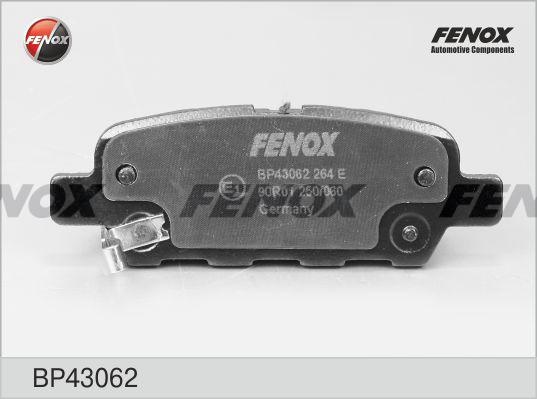 Колодки тормозные, дисковые задние NISSAN 350Z Fenox BP43062