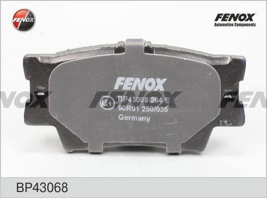 Колодки тормозные, дисковые задние TOYOTA CAMRY, RAV 4 Fenox BP43068