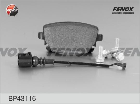 Колодки тормозные, дисковые задние VW MULTIVAN, TRANSPORTER Fenox BP43116