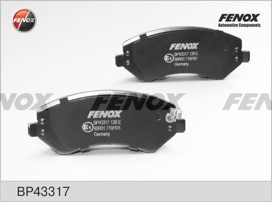 Колодки тормозные, дисковые передние CHRYSLER Voyager, Jeep Grand Cherokee Fenox BP43317