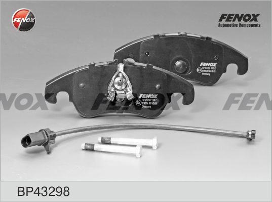 Колодки тормозные, дисковые передние AUDI A4 Fenox BP43298