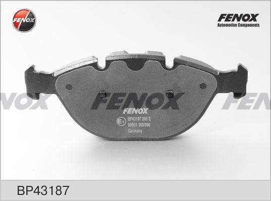 Колодки тормозные, дисковые передние BMW X5 Fenox BP43187