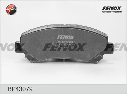 Колодки тормозные, дисковые передние NISSAN QASHQAI, X-TRAIL Fenox BP43079