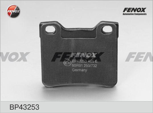 Колодки тормозные, дисковые задние PEUGEOT 406, 605, 607 Fenox BP43253