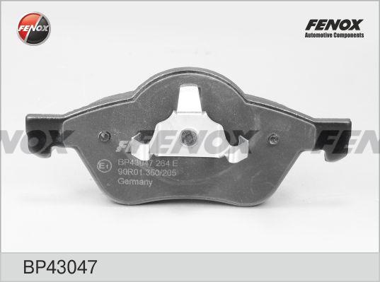 Колодки тормозные, дисковые передние RENAULT MEGANE Fenox BP43047