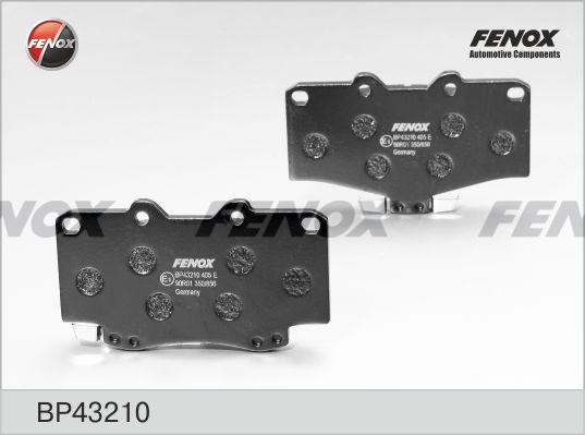 Колодки тормозные, дисковые передние TOYOTA 4 RUNNER Fenox BP43210