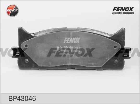 Колодки тормозные, дисковые передние TOYOTA CAMRY Fenox BP43046