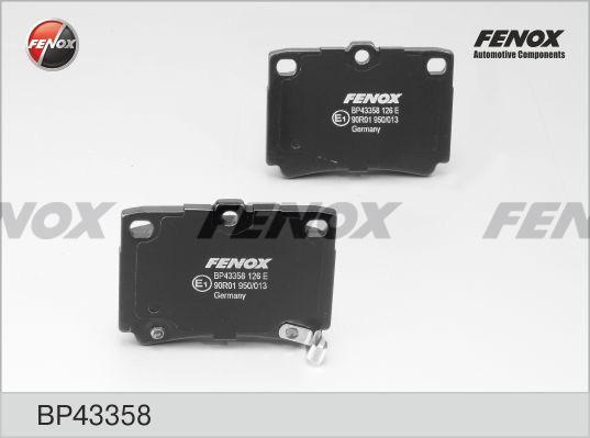 Колодки тормозные, дисковые задние MITSUBISHI Montero Sport Fenox BP43358