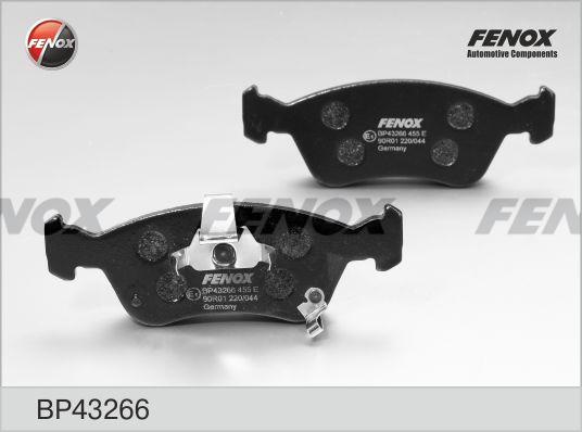 Колодки тормозные, дисковые передние TOYOTA Avensis Fenox BP43266