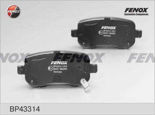 Колодки тормозные, дисковые передние CHRYSLER Voyager Fenox BP43314