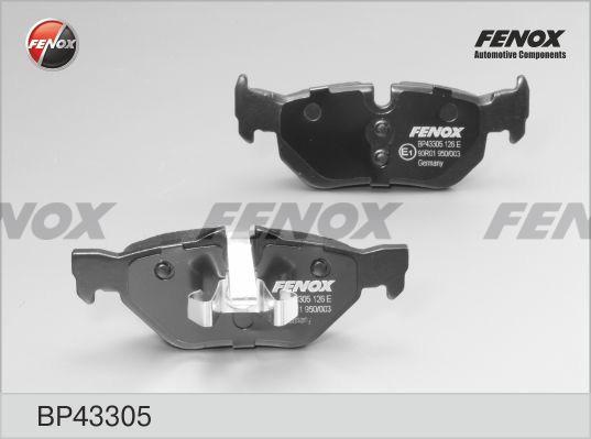 Колодки тормозные, дисковые задние BMW 1, 3 Fenox BP43305