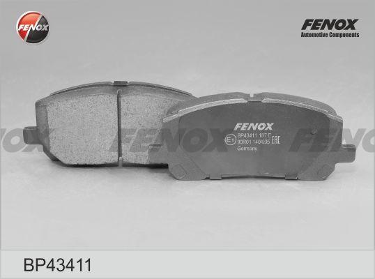 Колодки тормозные, дисковые передние TOYOTA Highlander Fenox BP43411