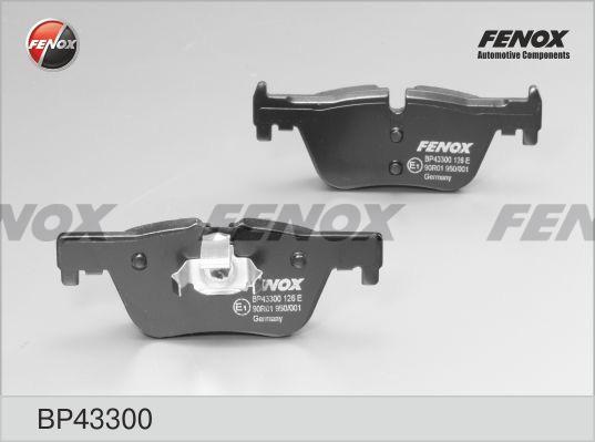 Колодки тормозные, дисковые задние BMW 1, 3 Fenox BP43300