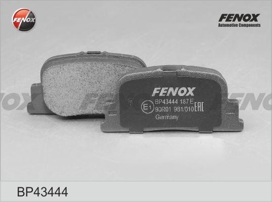 Колодки тормозные, дисковые задние TOYOTA Camry Fenox BP43444