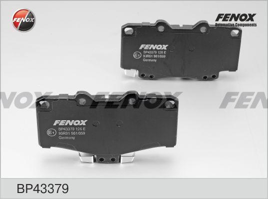 Колодки тормозные, дисковые передние TOYOTA 4Runner Fenox BP43379