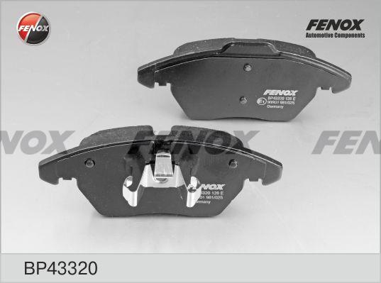 Колодки тормозные, дисковые передние CITROEN C4 Fenox BP43320