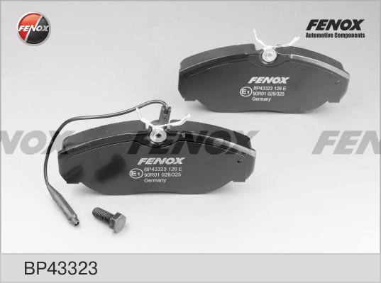 Колодки тормозные, дисковые передние CITROEN Jumper Fenox BP43323