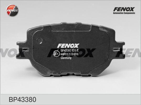 Колодки тормозные, дисковые передние TOYOTA Crown Fenox BP43380