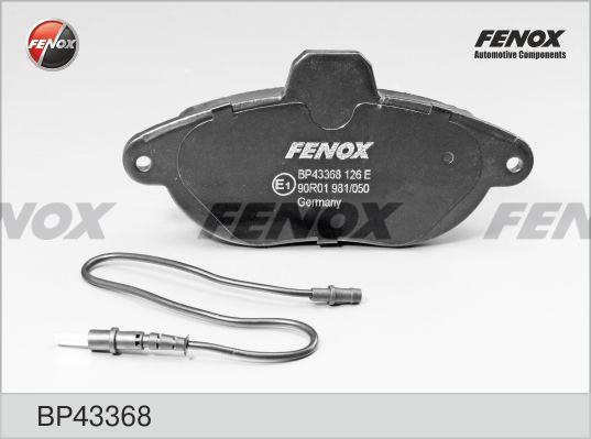 Колодки тормозные, дисковые передние CITROEN Jumpy Fenox BP43368