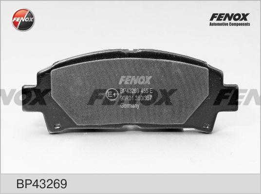 Колодки тормозные, дисковые передние TOYOTA Avensis Fenox BP43269