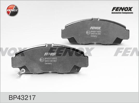 Колодки тормозные, дисковые передние HONDA ACCORD Fenox BP43217