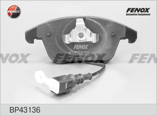 Колодки тормозные, дисковые передние  AUDI Q3 Fenox BP43136